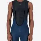 Front view of the men's sleeveless base layer in the black emotif design made by Enjoy.cc