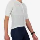 Side view of the Climber men's cycling jersey in a cream colour block design made by enjoy.cc