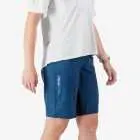 Right Side view of the Enjoy Women's Aline Trail Shorts in Petrol made by Enjoy.cc