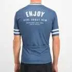 Mens Semester Navy coloured Supremium Cycle Top. Designed and manufactured by Enjoy cycling apparel.
