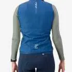 Back view of the Winter women's cycling gilet jersey in a solid navy colour way by Enjoy.cc