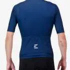 Back view of the Supremium men's cycling jersey in a navy design made by enjoy.cc