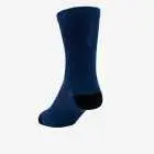 Back view of unisex cycling socks in Navy with blue branding by Enjoy.cc