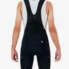 Back view of the Enjoy Octane men's cargo bib short in black made by Enjoy.cc