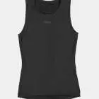 Flat lay of the Enjoy women's fleeced baselayer in black with vinyl detailing made by Enjoy.cc