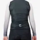 Back view of the Thermal womens cycling gilet in Forest green design by Enjoy.cc