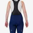 Back view of the Dual Women's bib shorts in navy colour made by enjoy.cc