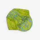 Flatlay top view of a DriFit unisex casquette in lichen colour Warp design made by enjoy.cc