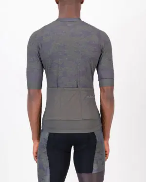 Back of the mens cycling shirt in the Sir Yes Sir Octane design made by enjoy.cc