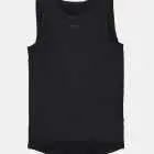 Flat lay of the Enjoy men's fleeced base layer in black with vinyl detailing made by Enjoy.cc