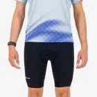 Front view of the Men's triathlon short in black, made by enjoy.cc