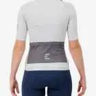 Back view of the Women's Supremium cycling jersey for in sand colour way by enjoy.cc