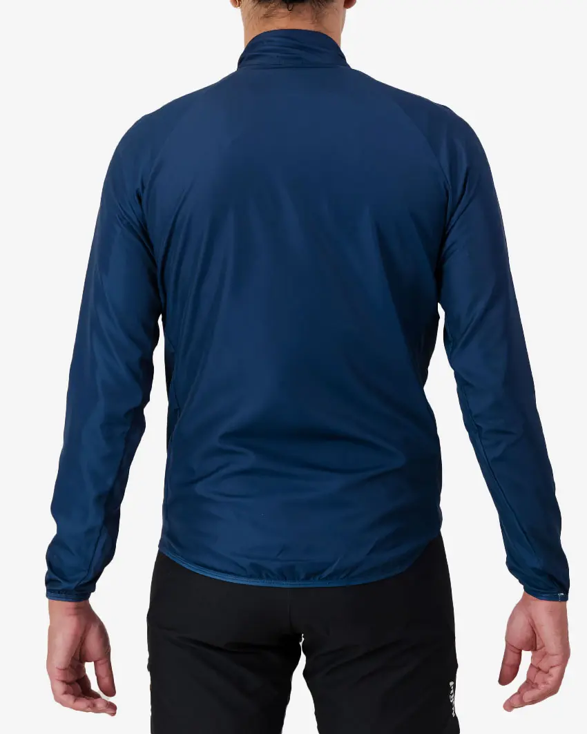 Back view of the Enjoy Atom mens cycle jacket in the Tygerberg MTB club design made by Enjoy.cc