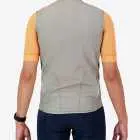 Back view of the men's winter cycling gilet in a putty design made by enjoy.cc