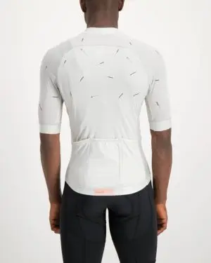 Mens Bad Student white coloured ProXision Cycle Top. Designed and manufactured by Enjoy cycling apparel.