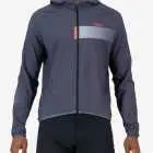 Front view of the Enjoy Contour mens cycling jacket in Grey made by enjoy.cc