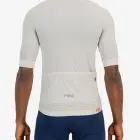 Back view of the mens octane cycle jersey in the ecru chevron design made by Enjoy.cc