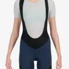 Front view of the mens sleeved baselayer in the ice blue emotif design made by Enjoy.cc