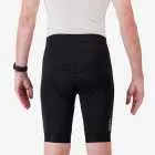 Back view of the Enjoy Dual men's cycle short with reflective detailing made by Enjoy.cc