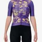 Front view of the Womens Semi Custom Proxision cycling jersey in a purple tie-dye design Enjoy.cc