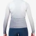 Back of the mens long sleeve Supremium cycling jersey in the Grey gradient made by enjoy.cc
