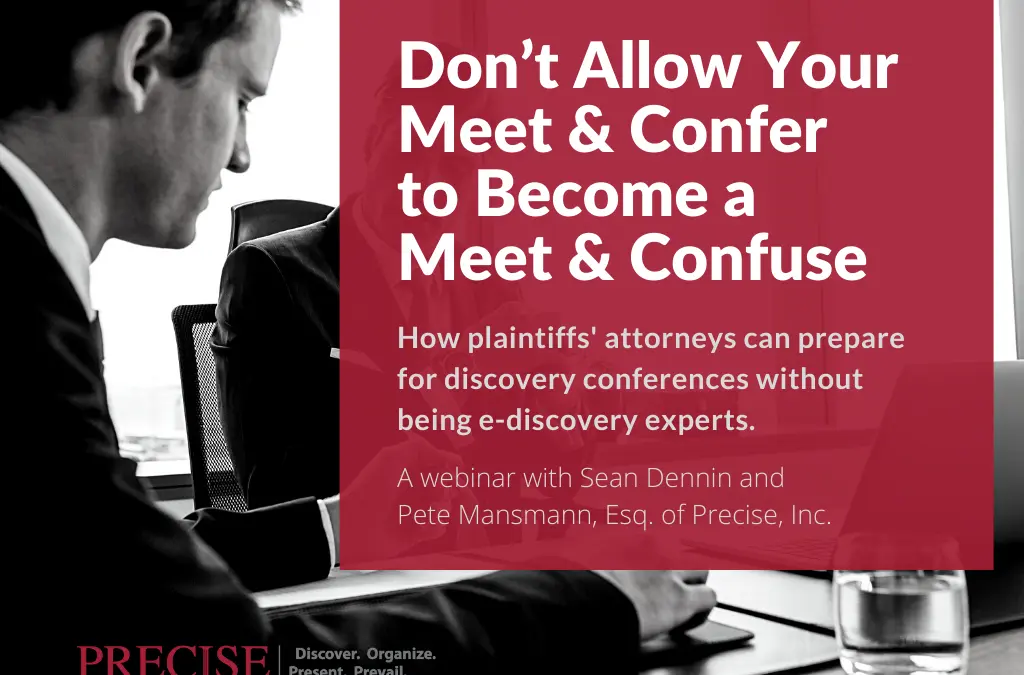 Webinar: eDiscovery Prep for Plaintiffs’ Attorneys