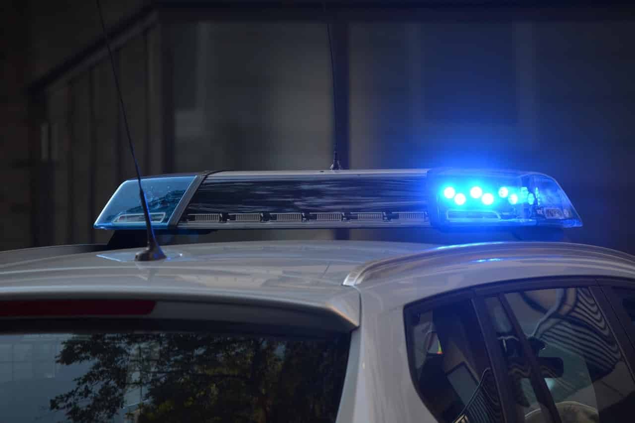 police car pulling someone over for DUI in PA