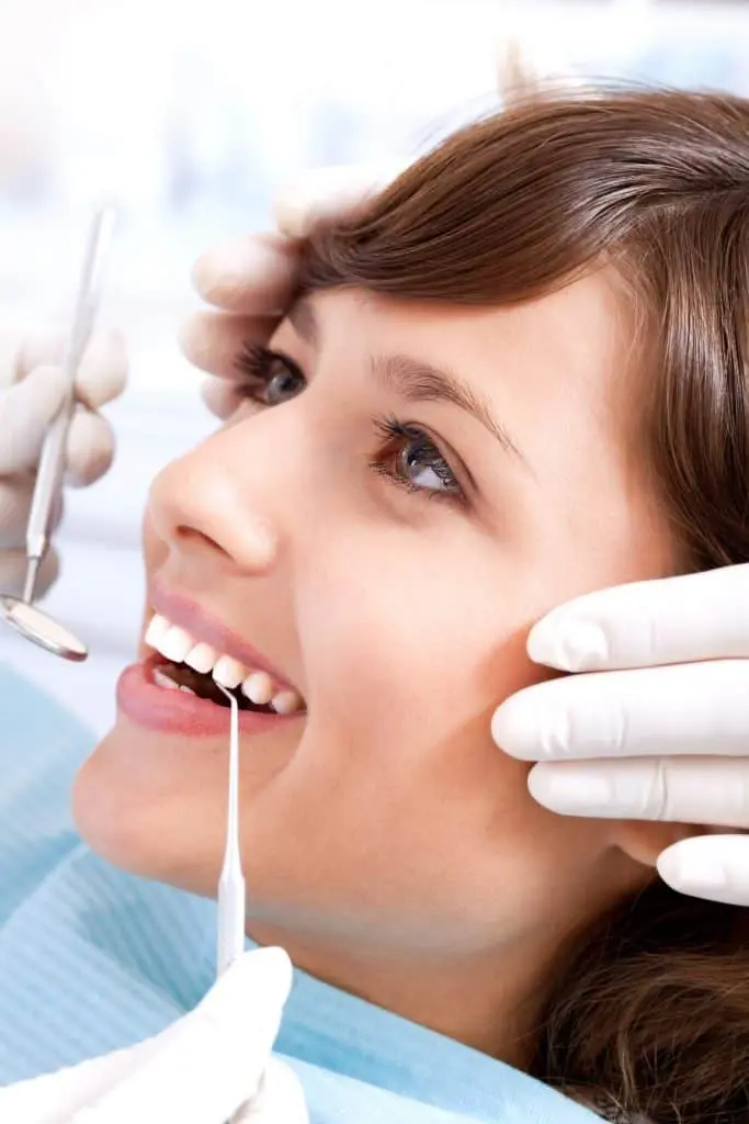 Woman at a general dental visit in Greenwood, Village