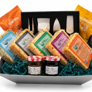 Gourmet Cheese Board Gift Basket