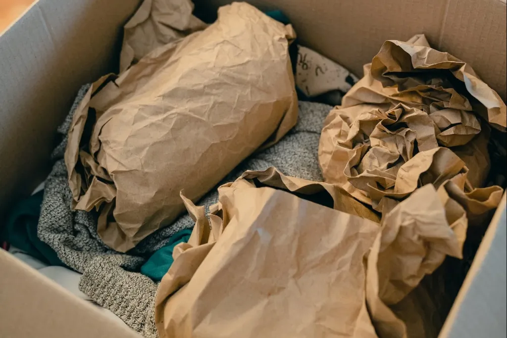 packing things into moving box