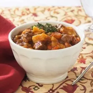 Vegetable Stew with Beef Entrée