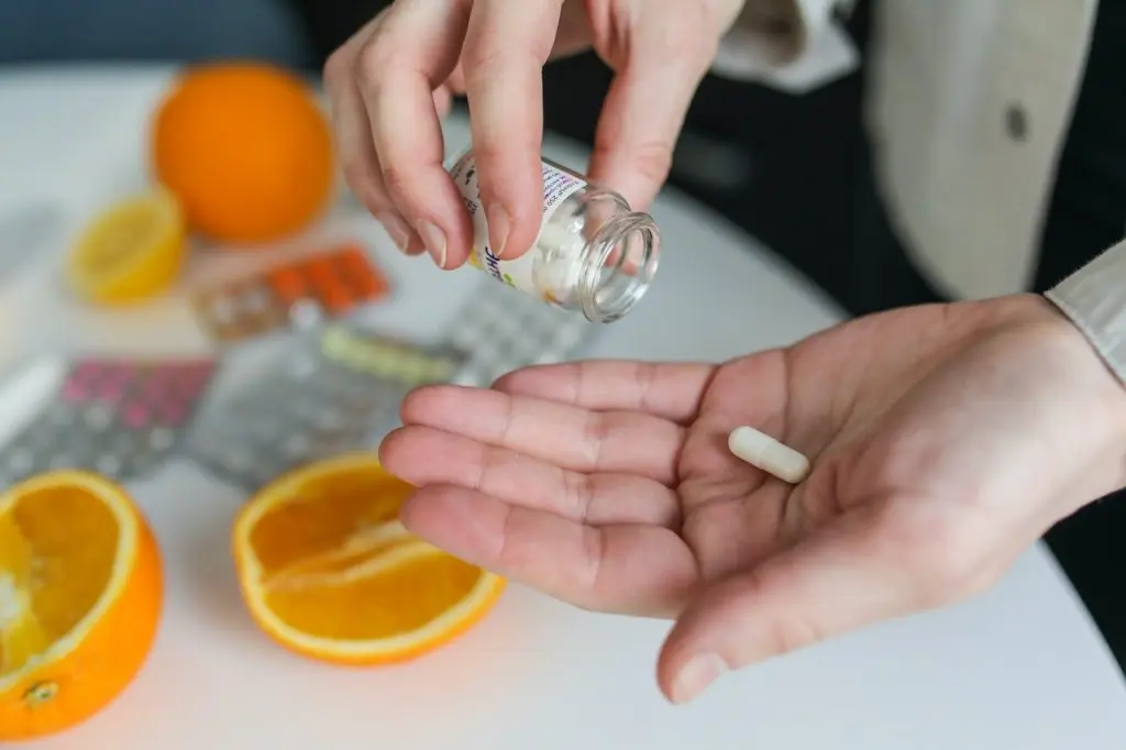 taking a diet pill