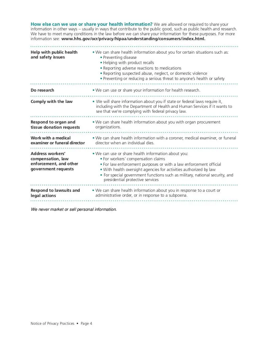 Notice of Privacy Practices Web4