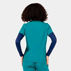 Alternative view of women's v-neck top | epic scrubs 4801