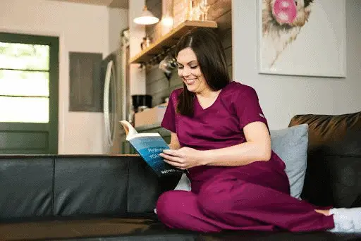 Lady with book 2