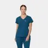 Tempo Scrubs Women'S 1 Pocket Top | T102 1 Tempo womens tuck top t102 caribbean blue crb 01