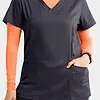 Women's mock wrap knit side top | 2803 - image 5