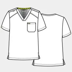 Tempo men's 1 pocket v-neck top | t172
