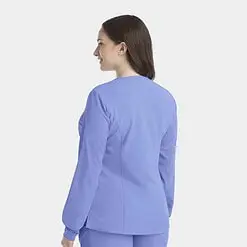 Groups 25 Alternative view of women's snap jacket | epic scrubs 4811