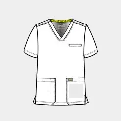 Alternative view of tempo men's 3 pocket v-neck top | t171