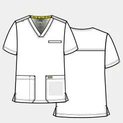 Tempo men's 3 pocket v-neck top | t171