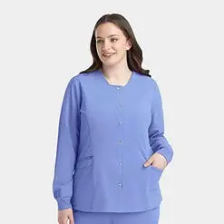 Groups 24 Women's snap jacket | epic scrubs 4811