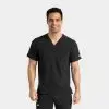 Epic by irg 4852 mens1pockettop black blk 01 irg scrubs