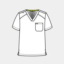 Alternative view of tempo men's 1 pocket v-neck top | t172