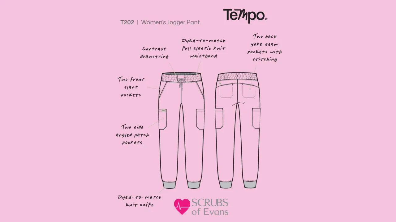 Tempo womens scrub pants