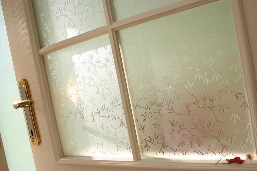 Frosted window film for home privacy and decorative glass design