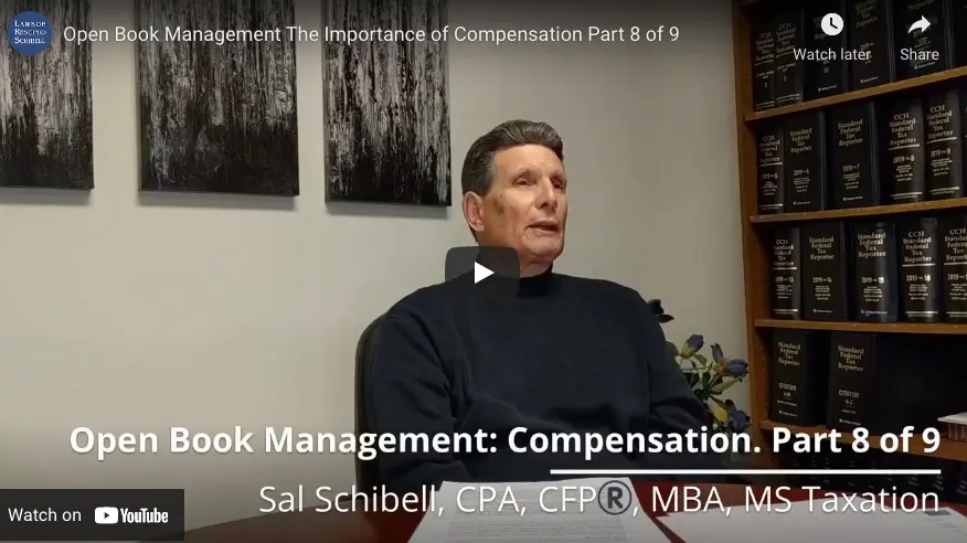 Open Book Management: The Importance of Compensation. Part 8 of 9