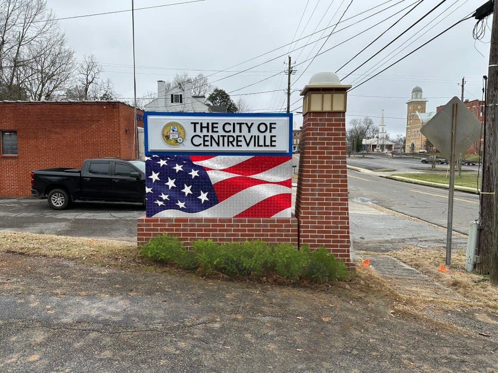 Reliable Signs Birmingham, Al, City of Centreville, monuments