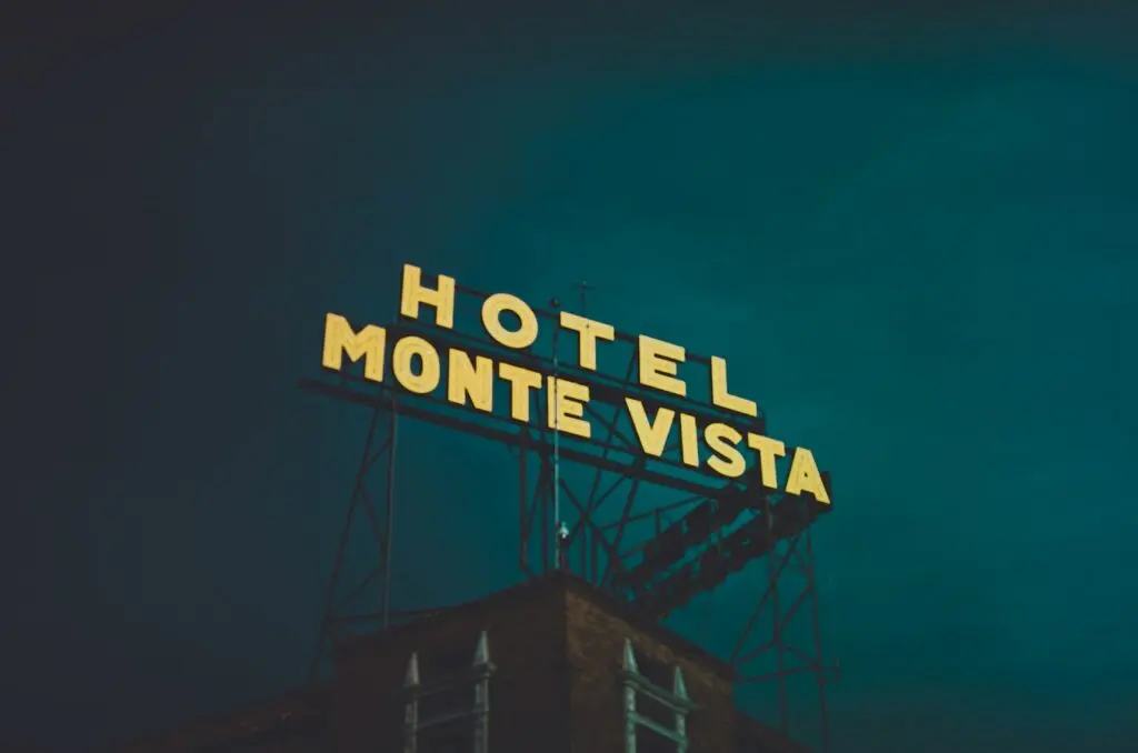 hotel sign