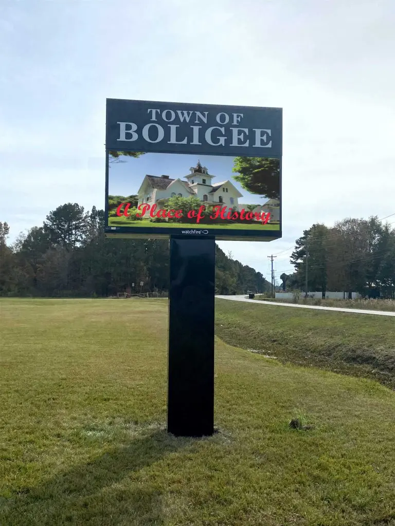 Town of Boligee, Reliable Signs Birmingham, Al, Outdoor Advertising, Custom Pole Signs